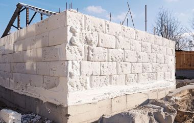 Преимущества стенового пеноблока в строительстве