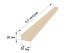 Рейка обрізна 30x50 - 4,5 метрів