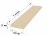 Доска обрезная 25x100 - 4 метра