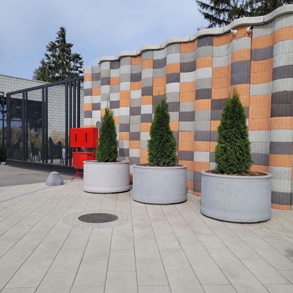 Квітник вібропресований для паркану